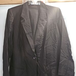 Vintage Sag Harbor Black Blazer Classic Suit Jacket
